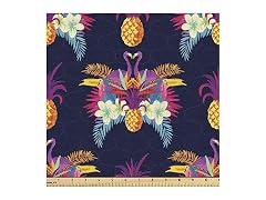 Ambesonne Tropical Fabric by The Yard