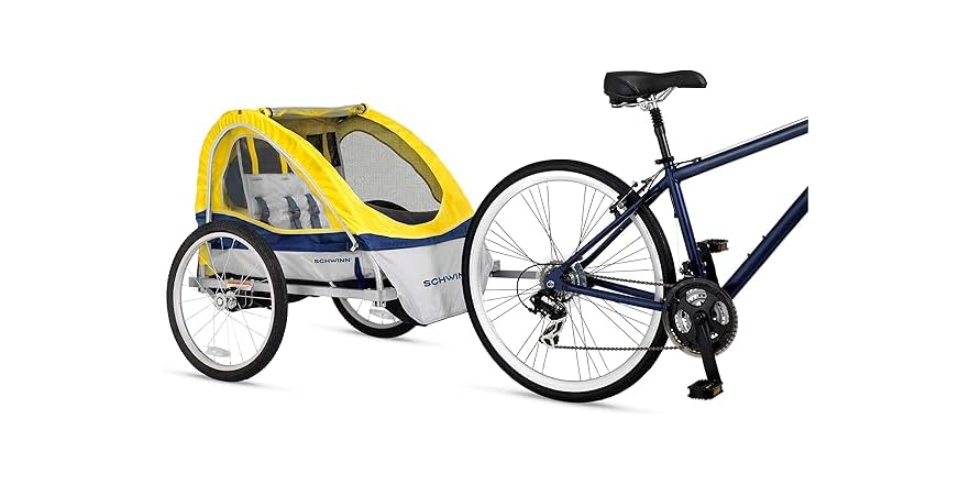 Schwinn Echo Bike Trailer – Safe & Comfortable 2-Seat Design - Image 7
