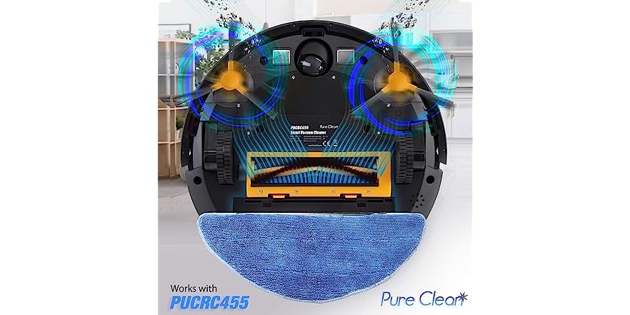Pure Clean Replacement Parts Kit For Model PUCRC660 Robot Vacuum