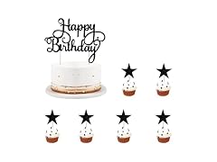  7 ct Backflash Happy Birthday Topper