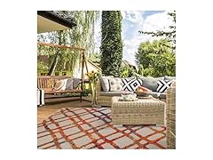 Superior 5'2"x7'2" Modern Diamond Lattice Rug