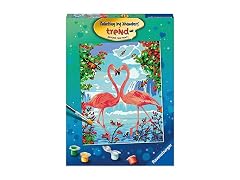 Ravensburger Flamingo Love Paint by Numbers Kit Up