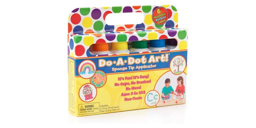 Do.A.Dot Art! Markers- 6-Pack, Rainbow