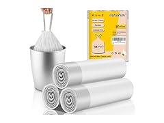 Inwaysin 8 Gallon Drawstring Trash Bags
