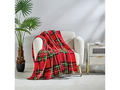 Green Red Plaid Throws