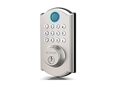 ELAMOR M19-Nickel Fingerprint Door Lock (Nickel)