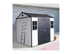 ZENITHLIVING Outdoor Storage Shed, Grey