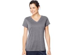 Hanes Women (L) Cooldri T-shirt Granite Heather