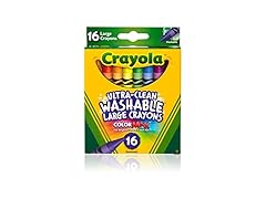 Crayola Ultra Clean Washable Crayons, Large 16Count