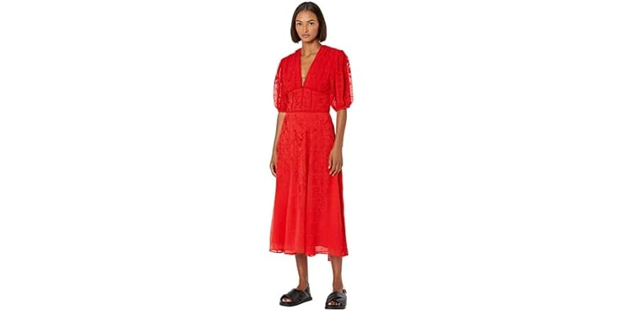 AllSaints Aspen Dress Red (US Women's 6)