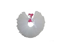 Pawpatu Handcrafted in USA White Tulle Tutu for Large Dogs