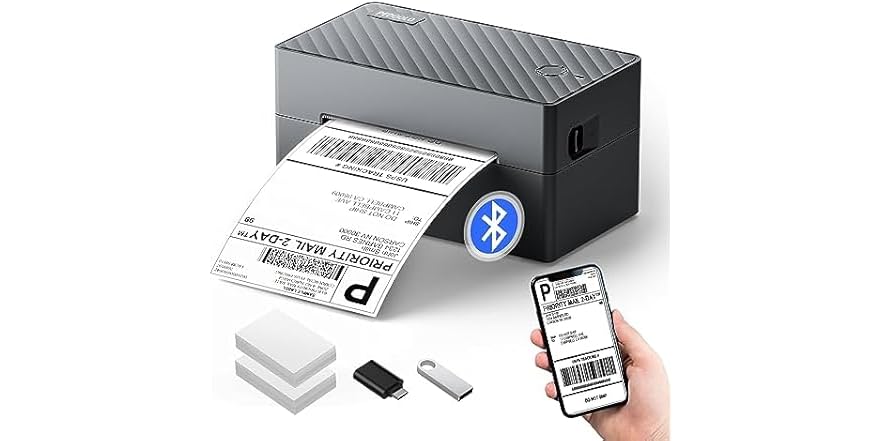 PEDOOLO 4x6 Bluetooth Thermal Label Printer (Open Box)