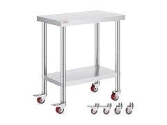 VEVOR Stainless Steel Work Table 30 x 18 x 34 Inch