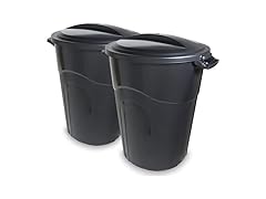 United Solutions 32 Gallon Outdoor Waste Garbage Bin