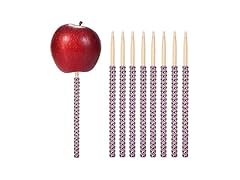 Peach Glitter Rhinestone Bambo Sticks