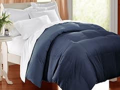 Down Alternative Comforter Navy-3 Sizes