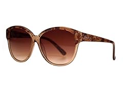 Kensie Kelly Sunglass, Brown/Crystal Brown