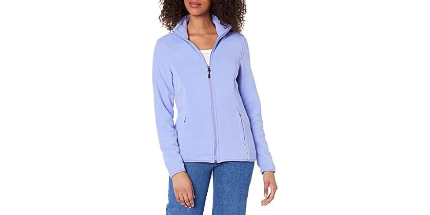 $8.99 | Amazon Essentials Women Classic Long-sleeve Fleece Jacket at Woot!