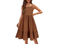 Arshiner Girls (4-5T) Kids Summer Spaghetti Dress