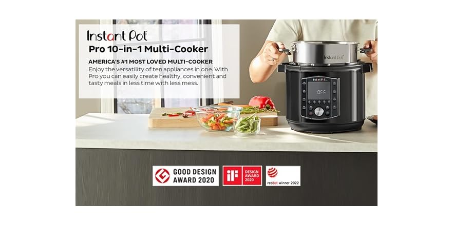 Instant pot pro 5,7L multicooker 10-in-1 - Slowcooker Chef