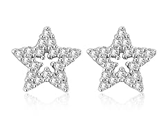 Pave Star Stud Earring