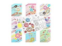 32 Pack Kids Donut Coloring Books