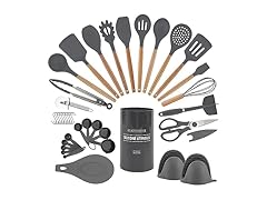Country Kitchen Non Stick Silicone Utensil Set 