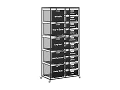 EasyPAG 15-Drawer Rolling Storage Cart