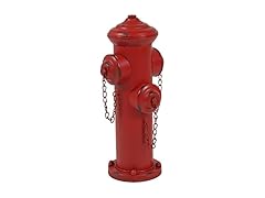 Sunnydaze Decor Hydrant Statue 14in Red
