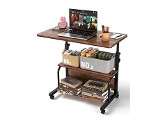 QZMDSM 32in Rolling Desk on Wheels