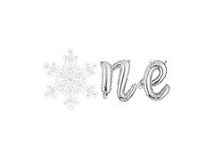 CYMYLAR Snowflake one Balloon Snowflake 