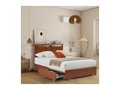 Dolonm Upholstered Full Size Platform Metal Bed Frame