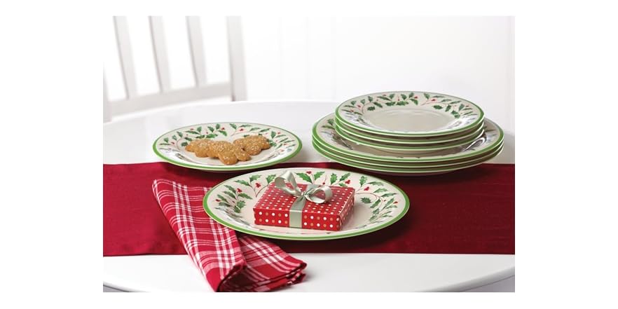 Piatto Annuale Lenox Holiday Collection – Porcellana Con Dettagli In Oro 24kt, 22,9 Cm