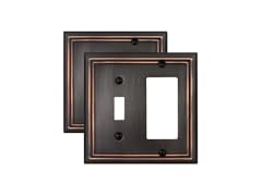 Metal Combo Switch Wall Plate 4-Pack