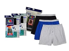 Men's Knit Boxers Solid Colors (12 Pack)