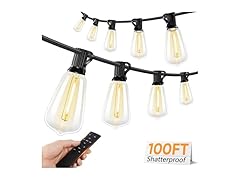 Brightever Outdoor String Lights, Waterproof Connectable