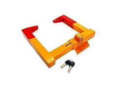 Zone Tech WL0003 Wheel Clamp Chock Lock Red/Yellow