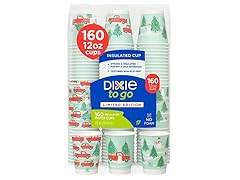 160ct Holiday Winter Insulated Coffee Cups