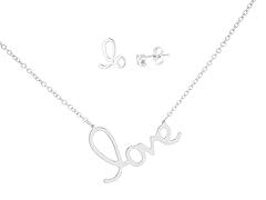 Polish "Love" Earring and Necklace Set