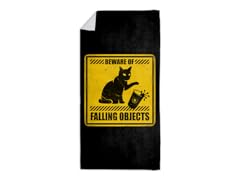 Beware of Falling Objects Beach Towel