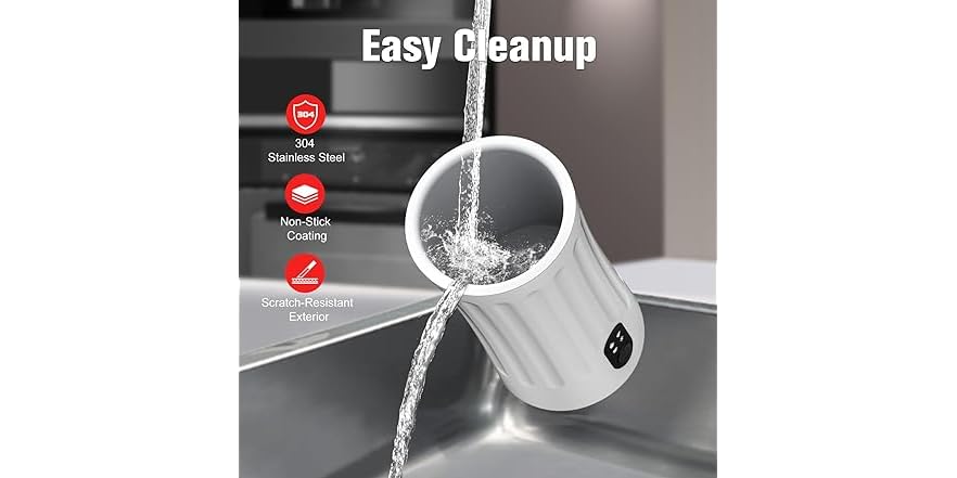 White 4-in-1 Milk Frother