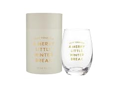  Holiday Stemless Wine Glass, Winter Break
