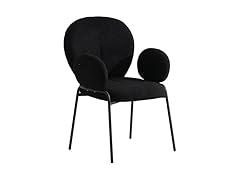 LeisureMod Celestial Boucle Dining Chair