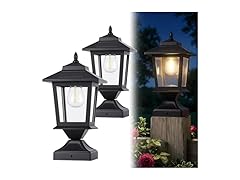 4x4 Wooden Post Cap Lights 2  Pck