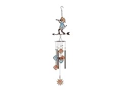37-Inch Rustic Metal Wind Chime