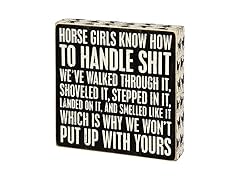 Primitives by Kathy Box Sign Horse Girls