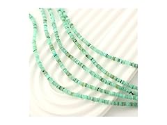 YANUAHI 4mm Natural Shell Celadon Rondelle Beads
