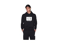 Armani Exchange Men Box Logo Hoodie Sweatshirt