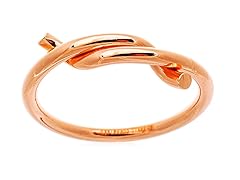 18K Rose Gold Twist Band Ring