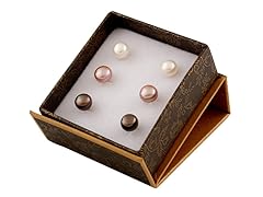 3 Pairs of Stud Earrings